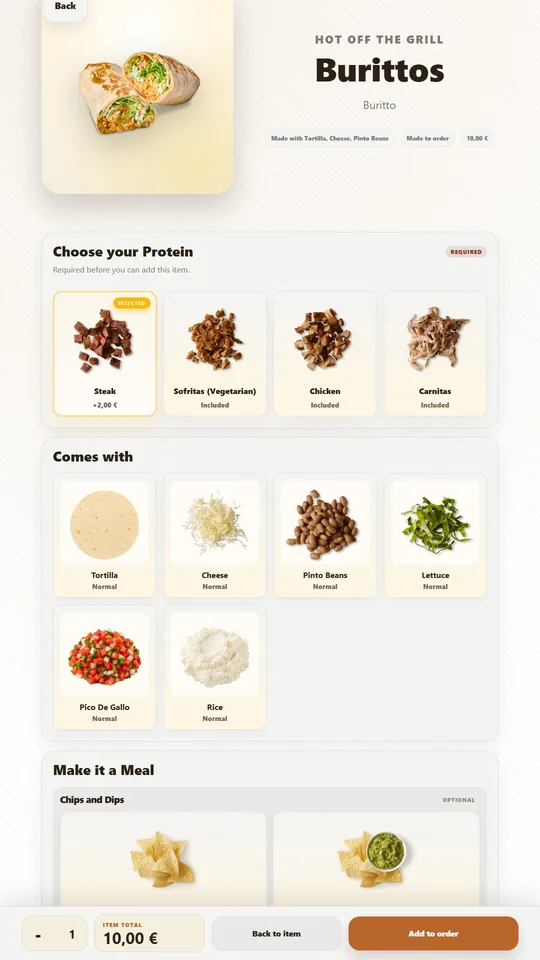 Actual Butterspud self-order kiosk capture.